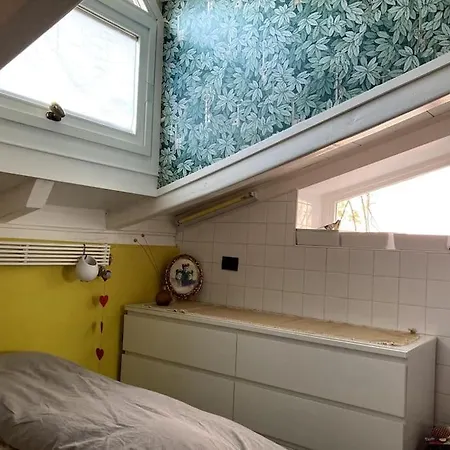 Attic With Terrace And Chimney *