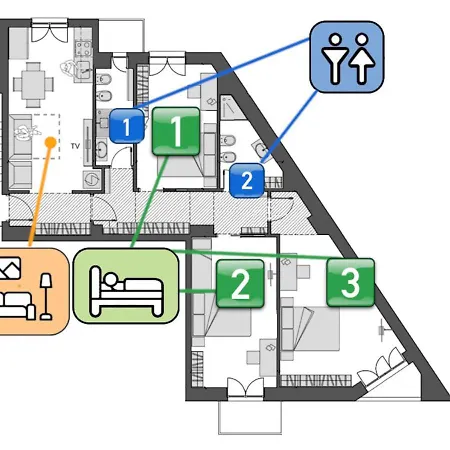 Stayeasy Cavalcanti - 3 Bedrooms, 2 Baths - Station * Milan