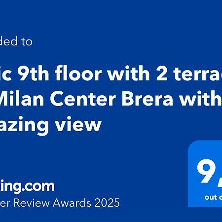 Apartament Attic 9th Floor With 2 Terrace In Center Brera With Amazing View Mediolan