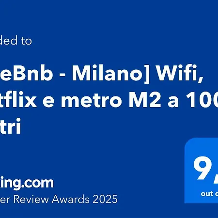 Ellebnb - Wifi, Netflix E Metro M2 A 100 Metri Apartment