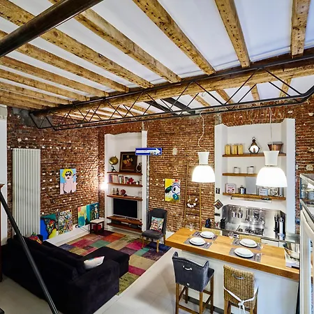 아파트 Loft Di Design Nel Cuore Di 밀라노