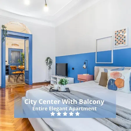 Center Elegant Flat 4-pax - Metro M1 - Fast Wifi - Ac & Balcony * Milaan