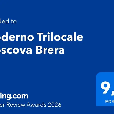 Moderno Trilocale Moscova Brera Milánó