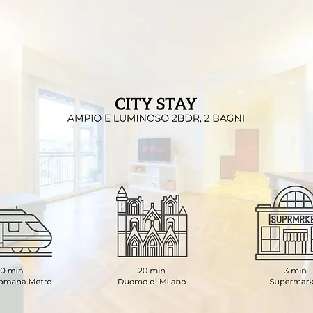 Spacious And Bright 2bdr, 2 Bathrooms アパート ミラノ