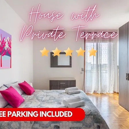 Terrazza Con Vistacasa Con Parcheggio Gratuito