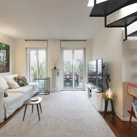 Apartman Giresio 41 - Your Penthouse With Rooftop Garden In Navigli - Wifi Milánó