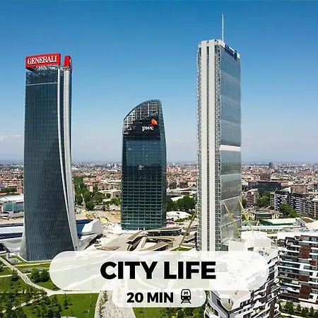 Apartmán Bright & Modern 2 Min Metro 20min Niguarda H *
