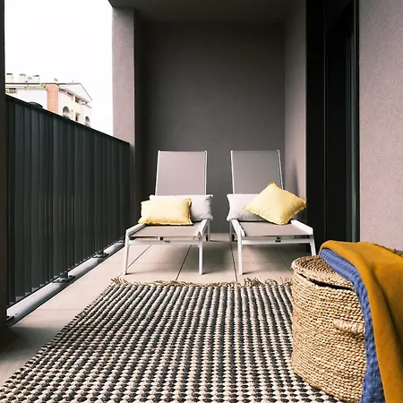 Apartman Comecasa Design Terrazzo E Palestra Milánó