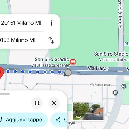 Doppia A 700 Metri Dallo Stadio Cir 015146 * Milán