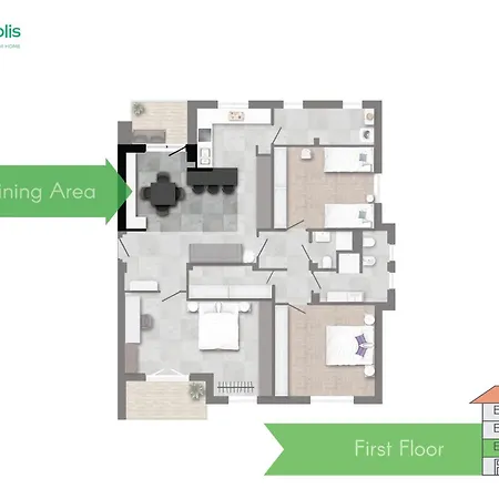 San Siro - Modern & Stylish 3 Bedroom With 2 Balconies Lotto Mm1-mm5 By Rentopolis アパート *
