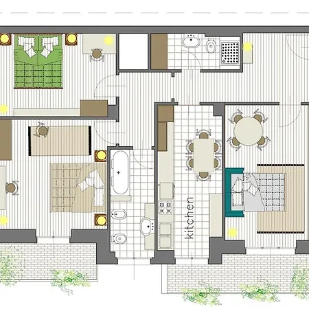 Elegante In Fino A 6 Persone Apartment *