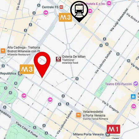 Casati Station Metro M1, M2, M3 Milán