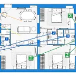 Apartament Stayeasy Station - Cozy 3 Bedrooms 3 Baths *