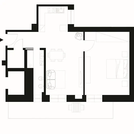 아파트 The Rent - With Balcony In Downtown