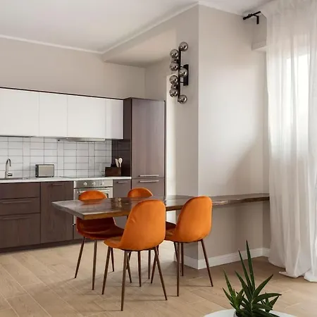 아파트 Blue & Orange House Lovely Modern *