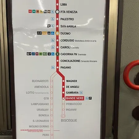 Apartmán Cherry's House M1 Bande Nere - San Siro- M4 Linate