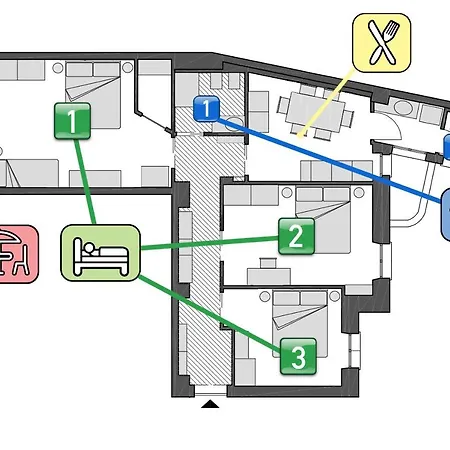Stayeasy Quadronno33 - 3 Bedrooms, 2 Baths - Duomo Walking Distance Milan