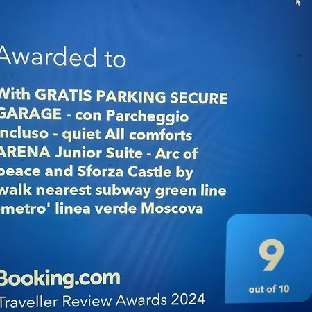 Apartment The Centre Junior - Free Parking Per Selected Rate And Car Keys Must At Garage - Zone Arco Della Pace - Castello Sforzesco -last Supper -nearest Metro Subway Greenline M2 Moscova Milan