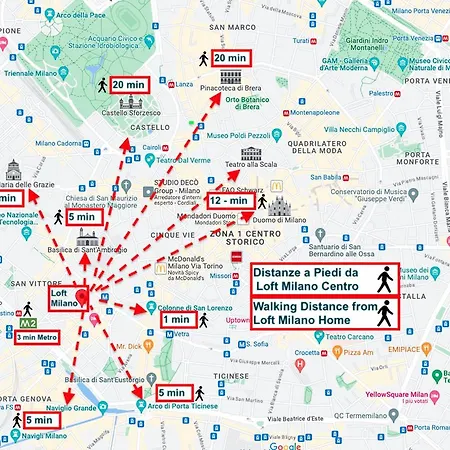 Loft Centro, 10 Min From Duomo * ميلان