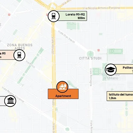 Mini Loft A - Citta Studi, Porta Venezia Milán