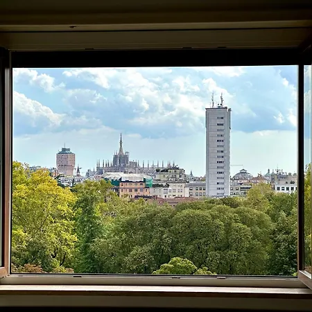 Daire Trilocale Vintage Vicino A Con Vista Panoramica Sul Duomo Milano