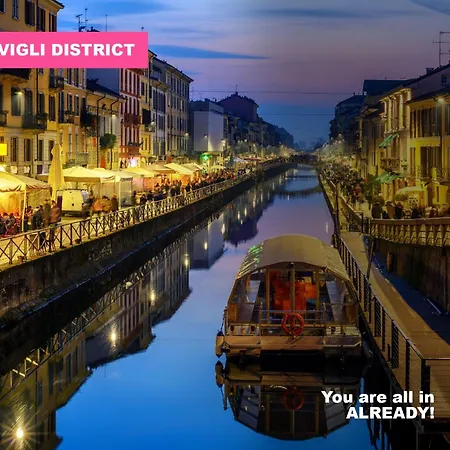 Apartament Navigli-darsena Terrazza Esclusiva Sulla Citta Mediolan