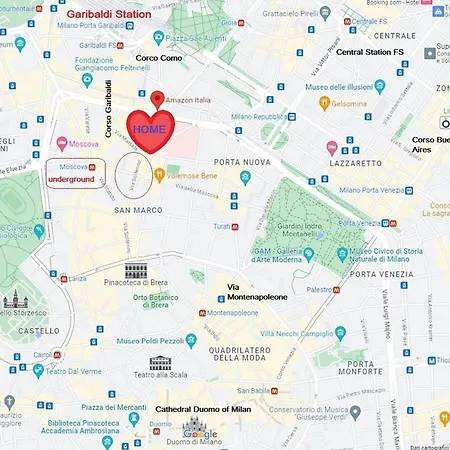 Center Eco-chicsmart - Brera Garibaldi Zone 1 - The Tube דירה