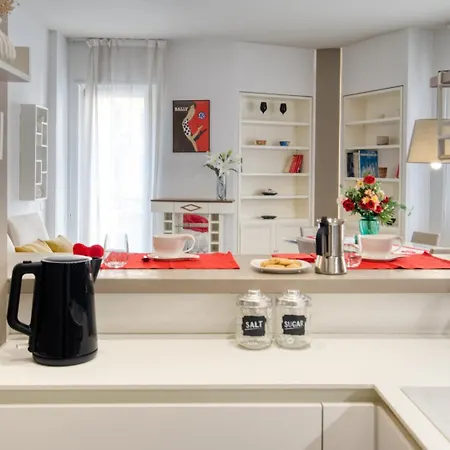 Apartmán Guesthost - White Flat Bilo Di Design De Angeli *