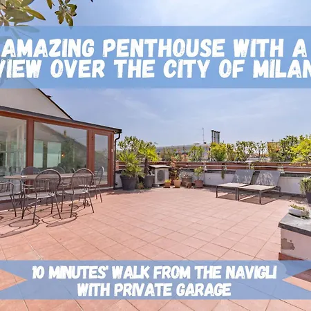 10' Navigli, Penthouse With Panoramic View *