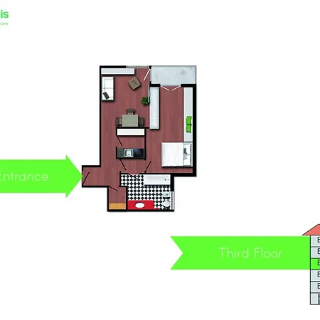 Stylish & Cozy Brera District 1br By Rentopolis ミラノ