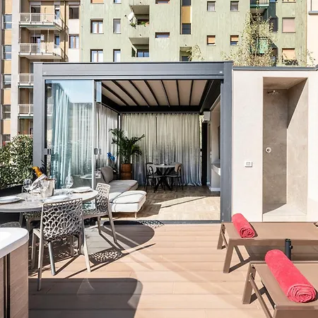 Apartman Modigliani Terrace Jacuzzi Golden House Milánó