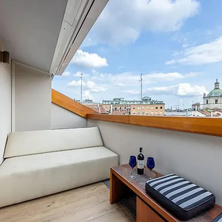 Duplex Lusso Con Terrazzo Panoramico Vicino Duomo * Milaan