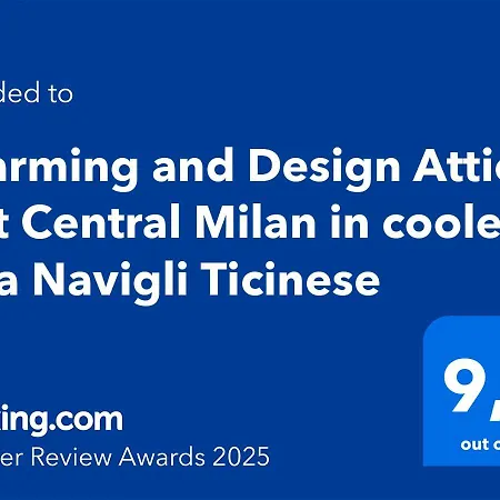 公寓 Charming And Design Attic Loft In Coolest Area Navigli Ticinese *