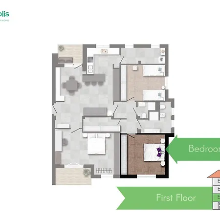 アパート San Siro - Modern & Stylish 3 Bedroom With 2 Balconies Lotto Mm1-mm5 By Rentopolis