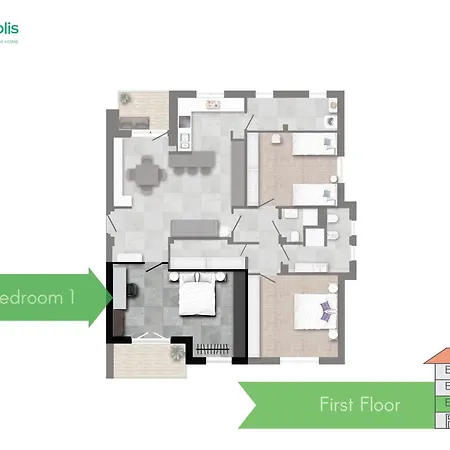 San Siro - Modern & Stylish 3 Bedroom With 2 Balconies Lotto Mm1-mm5 By Rentopolis アパート