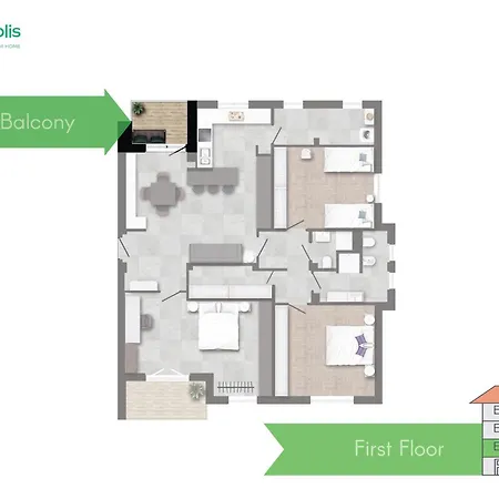 アパート San Siro - Modern & Stylish 3 Bedroom With 2 Balconies Lotto Mm1-mm5 By Rentopolis ミラノ