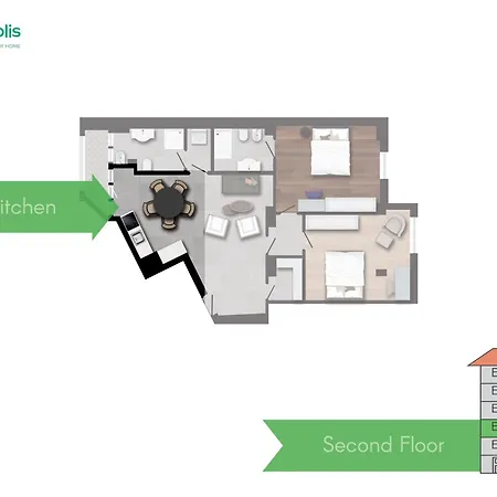 דירה Spacious 2bdr With Balcony Arco-sempione Area, By Rentopolis מילאנו