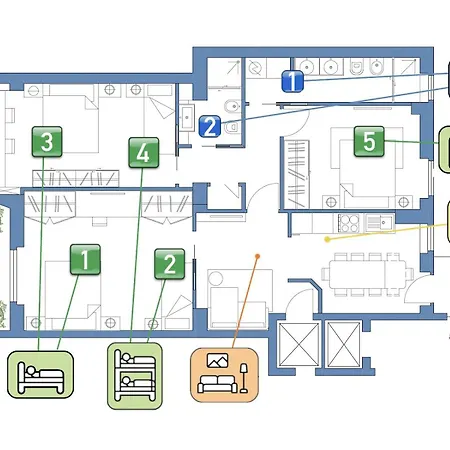 Apartman Stayeasy Big Panoramic - Station