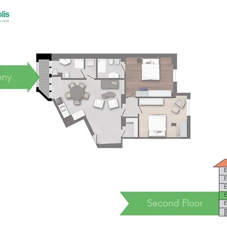 Spacious 2bdr With Balcony Arco-sempione Area, By Rentopolis * Милан