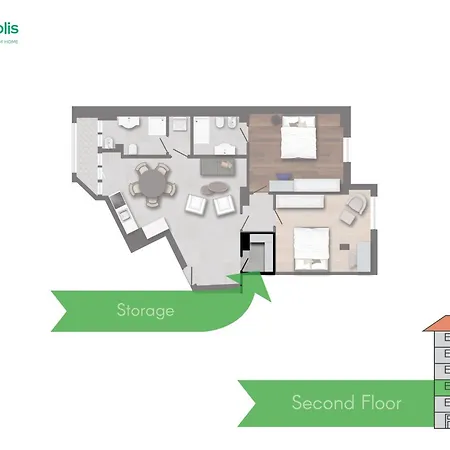 Apartment Spacious 2bdr With Balcony Arco-sempione Area, By Rentopolis