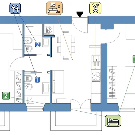 Lejlighed Stayeasy Sardegna - 2bedrooms 2baths - Center Milano