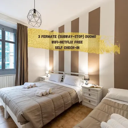 Elegant Near Metro Porta Romana,3 Fermate Subway-stop A Duomo, Wifi-netflix Free Apartment Milan