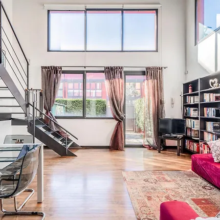 Red Lofty Milano - Fashion Week - Executive Loft - Private Parking Lägenhet Milano