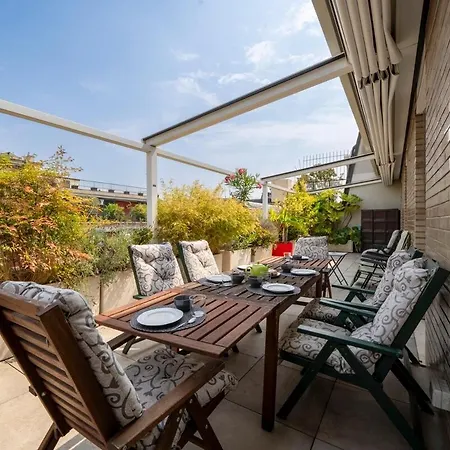 Glamorous Terrace - Esclusivo 3bdr A 300mt Da Μιλάνο