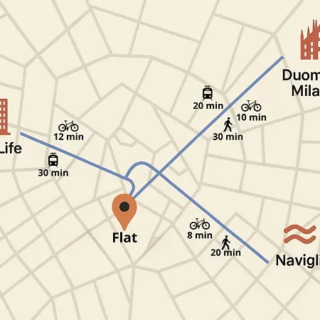 Navigli - Large And Modern With Air Conditioning *