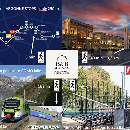 M4 Argonne Duomo Linate Appartement Milan