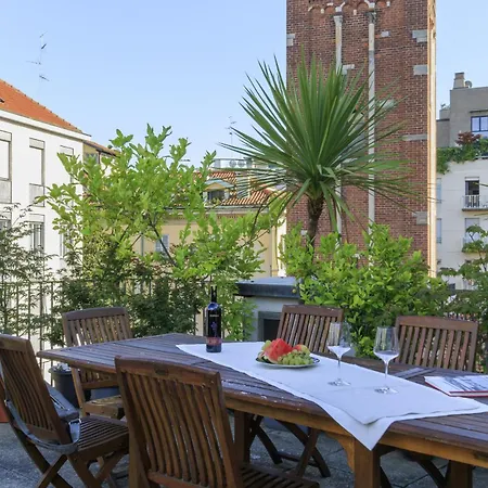 Apartamento Bright & Chic 1bdr With Shared Rooftop Terrace In San Babila