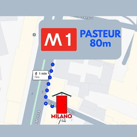 아파트 Milanoflats - Pasteur - M1 80 Meters 1 Min