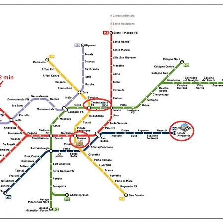 2 Min To Metro, 8 Min To Rho Fiera, Air Conditioning Milano