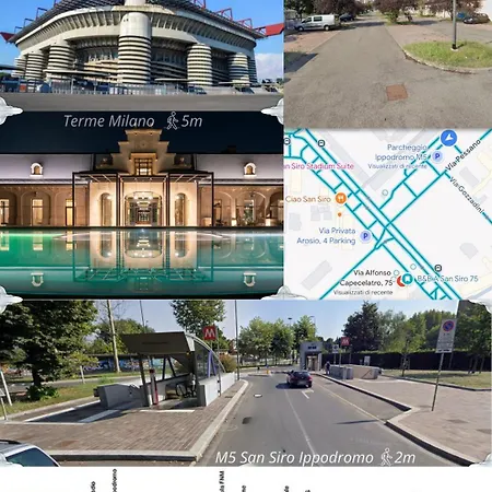 아파트 Sansiro75 Large 3bdr With Private Garage Near To Fiera And Stadium 밀라노